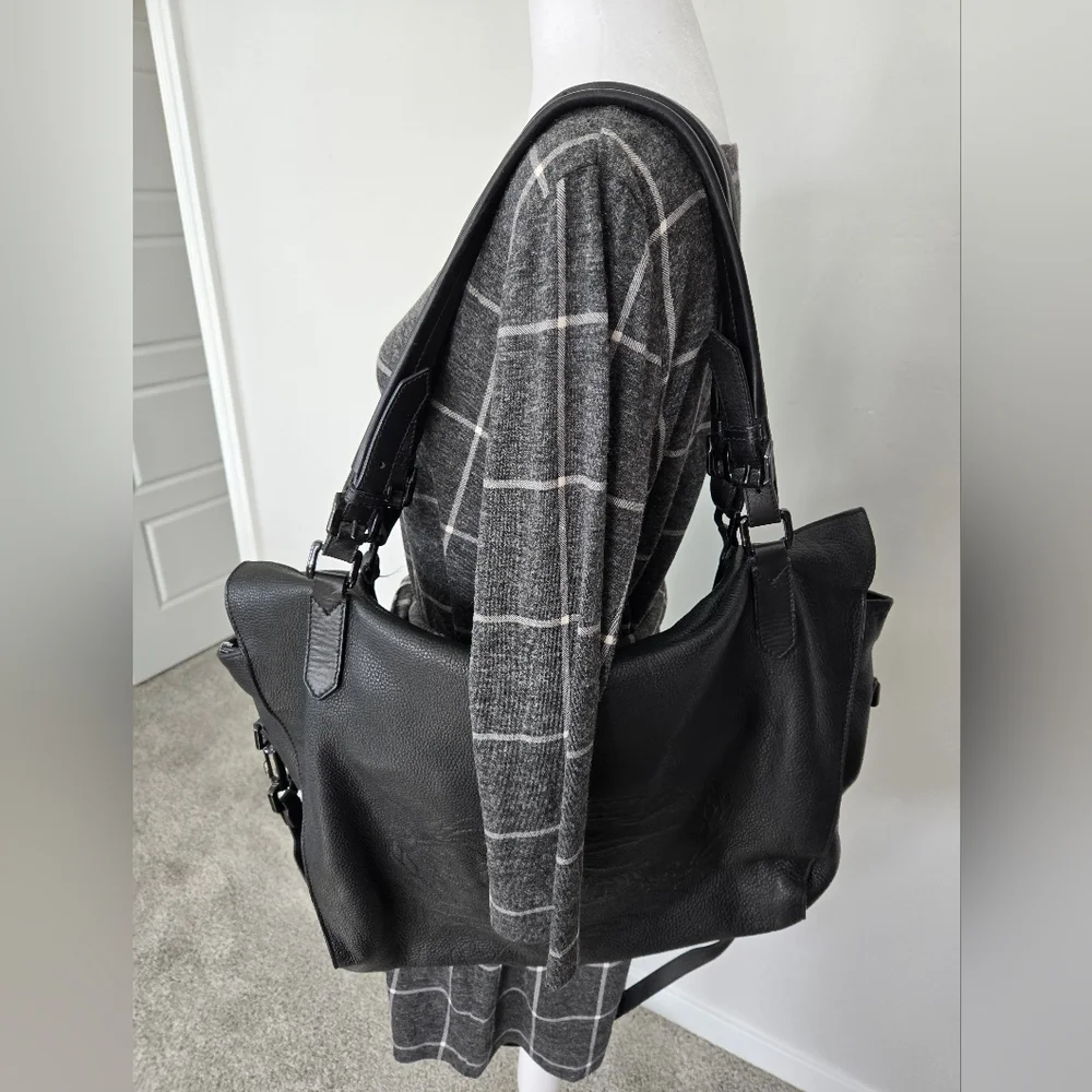 Burberry leather extra large weekender bag - Picture 2 of 16